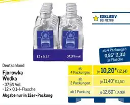 METRO Deutschland Fjorowka Wodka Angebot