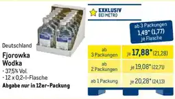 METRO Deutschland Fjorowka Wodka Angebot