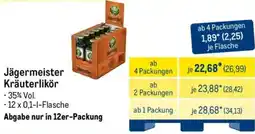 METRO Jägermeister Kräuterlikör Angebot