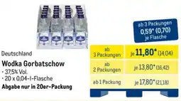 METRO Wodka Gorbatschow Angebot