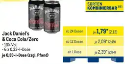 METRO Jack Daniel's & Coca Cola/Zero Angebot