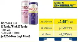 METRO Gordons Gin & Tonic/Pink & Tonic Angebot