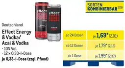 METRO Effect Energy & Vodka/ Acai & Vodka Angebot