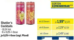 METRO Shatler's Cocktails Angebot