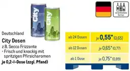 METRO Deutschland City Dosen Angebot