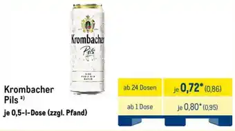 METRO Krombacher Pils Angebot