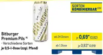 METRO Bitburger Premium Pils Angebot