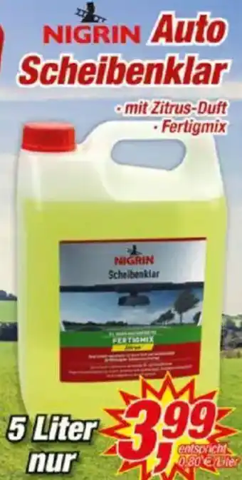 Posten Börse NIGRIN Auto Scheibenklar Angebot