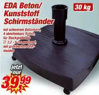 Posten Börse EDA Beton/ Kunststoff Schirmständer Angebot