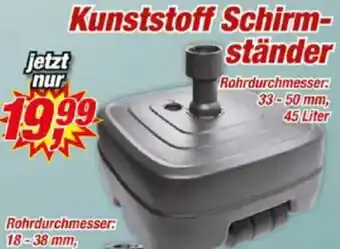Posten Börse Kunststoff Schirmständer Angebot