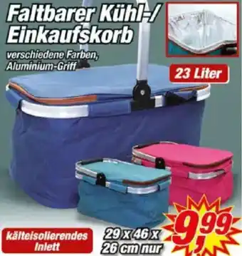 Posten Börse Faltbarer Kühl-/ Einkaufskorb Angebot