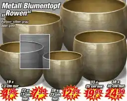 Posten Börse Metall Blumentopf Rowen Angebot