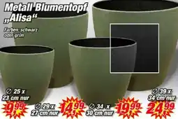 Posten Börse Metall Blumentopf Alisa Angebot