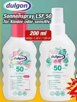 Posten Börse dulgon Sonnenspray LSF 50 Angebot