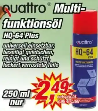 Posten Börse Quattro Multifunktionsöl HQ-64 Plus Angebot