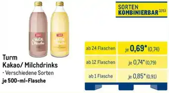 METRO Turm Kakao/ Milchdrinks Angebot