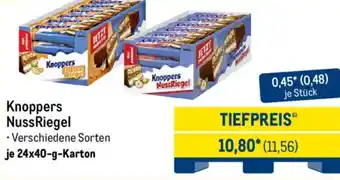 METRO Knoppers NussRiegel Angebot