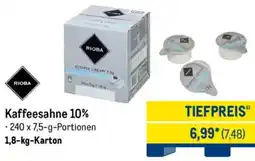METRO RIOBA Kaffeesahne 10% Angebot