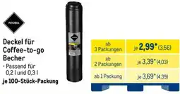 METRO RIOBA Deckel für Coffee-to-go Becher Angebot