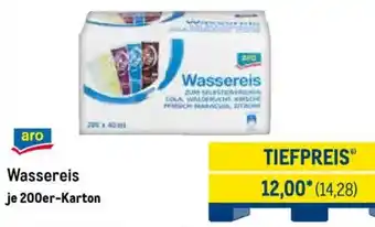 METRO aro Wassereis Angebot