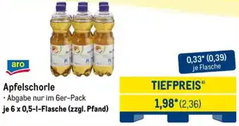 METRO aro Apfelschorle Angebot