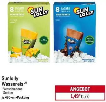 METRO Sunlolly Wassereis Angebot