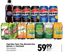 CITTI Markt Pepsi Max, Pepsi, 7Up, Mountain Dew Mirinda eller Faxi Kondi Angebot