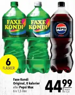 CITTI Markt Faxe Kondi Original, 0 kalorier eller Pepsi Max Angebot