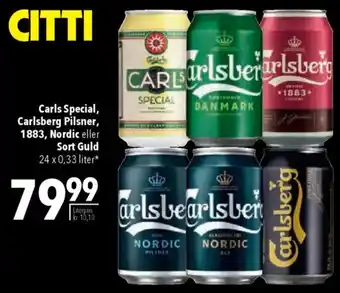 CITTI Markt Carls Special, Carlsberg Pilsner, 1883, Nordic eller Sort Guld Angebot