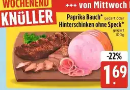 Edeka Xpress Paprika bauch oder hinterschinken ohne speck Angebot
