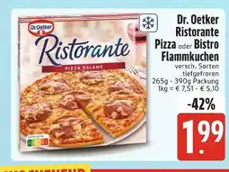 Edeka Xpress Dr. oetker ristorante pizza oder bistro flammkuchen Angebot