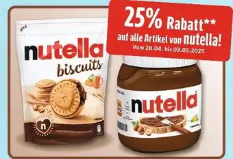 Edeka Xpress Nutella 25% rabatt Angebot