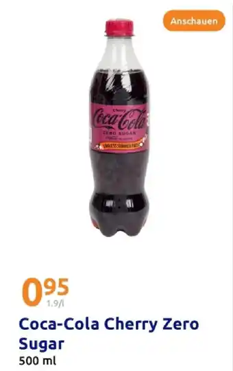Action Coca-cola cherry zero sugar Angebot