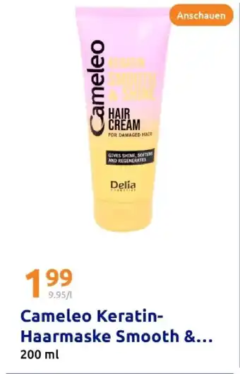 Action Cameleo keratin-haarmaske smooth & shine Angebot