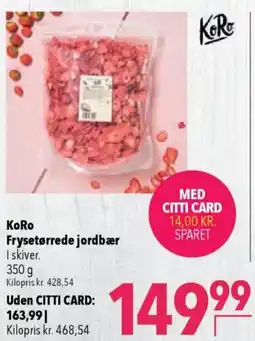 CITTI Markt KoRo Frysetørrede jordbær Angebot
