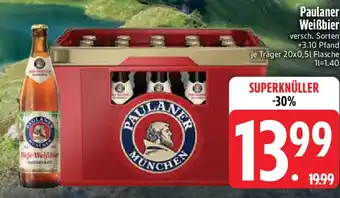 Edeka Paulaner Weißbier Angebot
