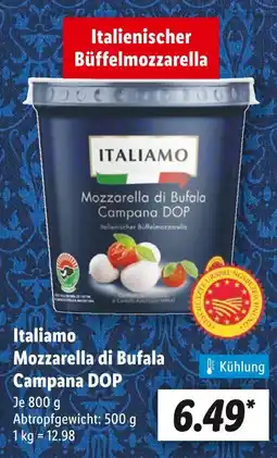 Lidl Italiamo mozzarella di bufala campana dop Angebot