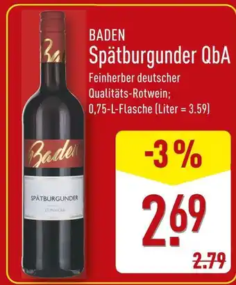 Aldi Nord Baden spätburgunder qba Angebot