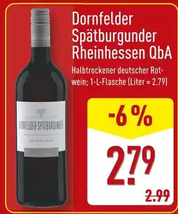 Aldi Nord Dornfelder spätburgunder rheinhessen qba Angebot