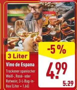 Aldi Nord Vino de espana vino blanco de espana oder vino rosado de espana Angebot