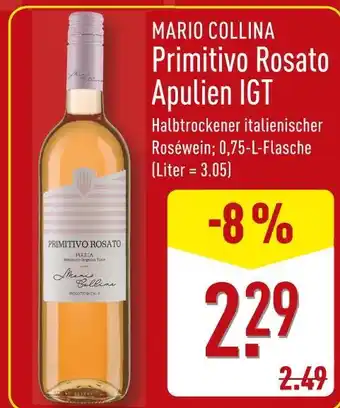Aldi Nord Mario collina primitivo rosato apulien igt Angebot