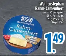 Edeka Weihenstephan Rahm- Camembert Angebot