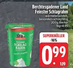 Edeka Berchtesgadener Land Feinster Schlagrahm Angebot