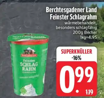 Edeka Berchtesgadener Land Feinster Schlagrahm Angebot