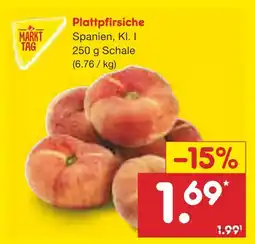 Netto Marken-Discount Markt tag plattpfirsiche Angebot