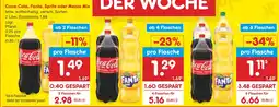 Netto Marken-Discount Coca-cola, fanta, sprite oder mezzo mix Angebot