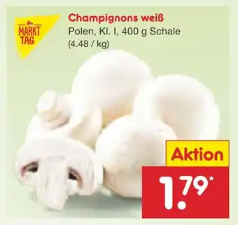 Netto Marken-Discount Markt tag champignons weiß Angebot