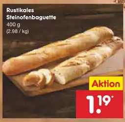 Netto Marken-Discount Rustikales steinofenbaguette Angebot
