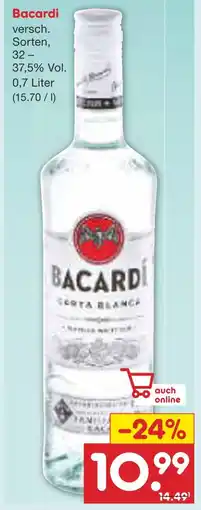 Netto Marken-Discount Bacardi carta blanca Angebot
