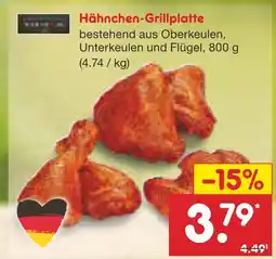 Netto Marken-Discount Metzgerfrisch hähnchen-grillplatte Angebot